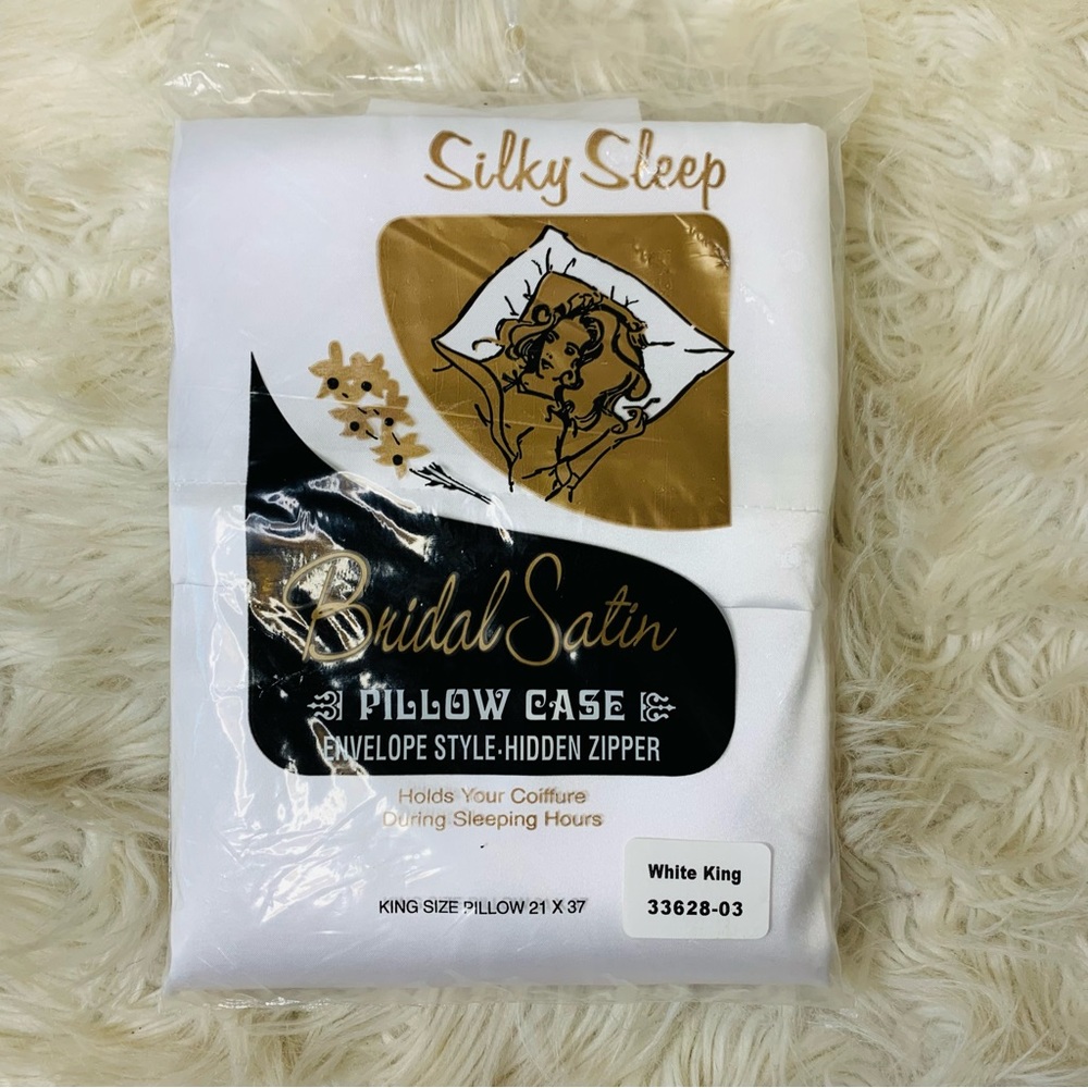 Silky Sleep BRIDAL SATIN 21" x 27" Pillow Case